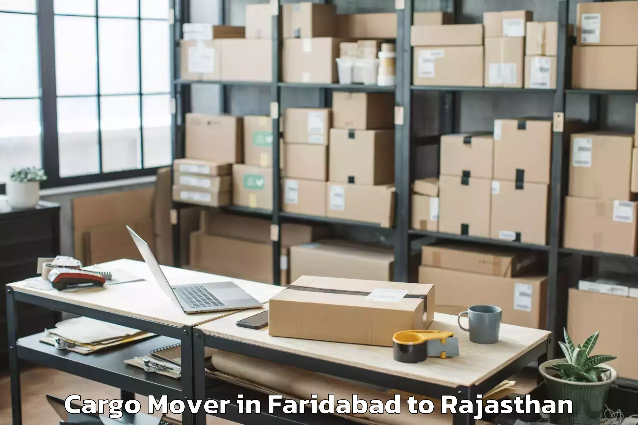 Book Faridabad to Pilibanga Cargo Mover